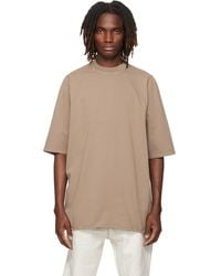 Rick Owens - Taupe Temple Jumbo S/S T-Shirt - Lyst