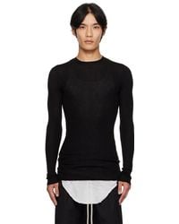 Rick Owens - Concordians Ribbed Round Neck Sweater - Lyst