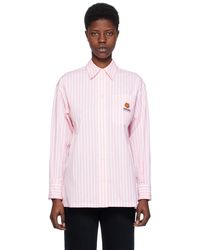 KENZO - Pink Paris Boke Flower Crest Shirt - Lyst