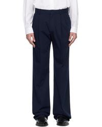 Balmain - Cotton Twill Darted Trousers - Lyst