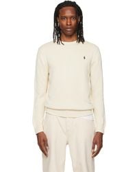 Polo Ralph Lauren - Off- Cotton Long Sleeve Sweater - Lyst