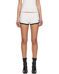 Courreges - White Contrast Shorts - Lyst