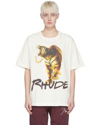 Rhude Off- Cotton T-shirt - Multicolour