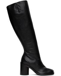 Maison Margiela - Black Tabi Knee-high Boots - Lyst