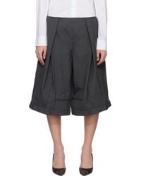 HODAKOVA - Suit Wide Trouser Shorts - Lyst