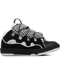 Lanvin - Bicolor Curb Sneakers - Lyst