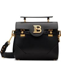 Balmain - Smooth Leather B-Buzz 23 Bag - Lyst