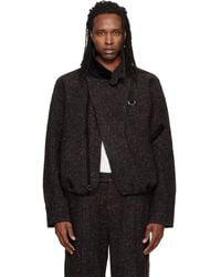 NULLUS - Blouson Étagé Mk3 Gris À Patte - Lyst