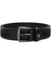BOSS - Double B Monogram Leather Belt - Lyst