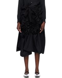 Tao Comme Des Garçons - ブラック Yarn Dyed Wool Polyester Tropical ミディアムスカート - Lyst