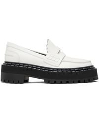 Proenza Schouler - Off-white Lug Sole Platform Loafers - Lyst