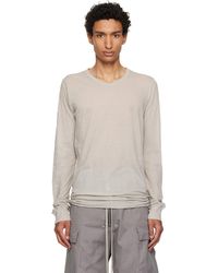 Rick Owens - Off- Tower Basic Ls T-Shirt - Lyst