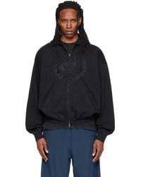 Vetements - Embroidered Zip Up Hoodie - Lyst