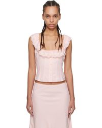 GUIZIO - Ssense限定 ピンク Paloma トップス - Lyst