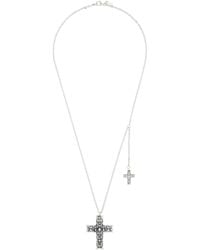 Emanuele Bicocchi - Notre-Dame Cross & Side Cross Necklace - Lyst