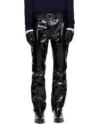 Ernest W. Baker - Straight Fit Leather Trousers - Lyst