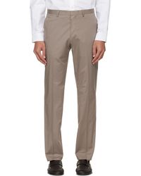 HUGO - Taupe Extra Slim Fit Trousers - Lyst