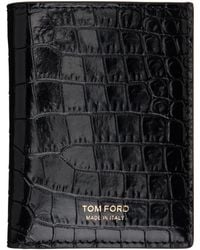 Tom Ford - Printed Croc Folding Card Holder - Lyst