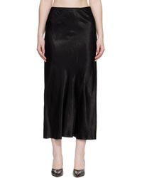 Maison Margiela - Satin Midi Skirt - Lyst