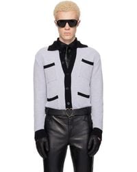 Ernest W. Baker - Cardigan Gris À Quatre Poches - Lyst