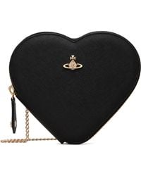 Vivienne Westwood Ella Heart Crossbody Bag in Black | Lyst Australia