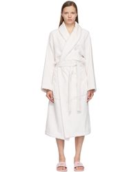 Off-White c/o Virgil Abloh Arrow Pattern Silk Pajama in White Womens Clothing Nightwear and sleepwear Pyjamas 