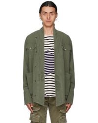 Greg Lauren - Ssense Exclusive Khaki Baker Studio Jacket - Lyst