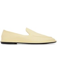 The Row - Off-white Canal Loafers - Lyst