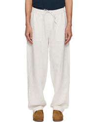 Merz B. Schwanen - Off- Drawstring Worker's Linen Trousers - Lyst