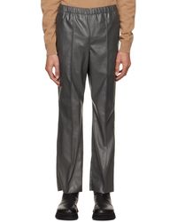 N. Hoolywood - Faux-leather Pants - Lyst