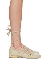 Lemaire - Taupe Laced Pump 15 Heels - Lyst