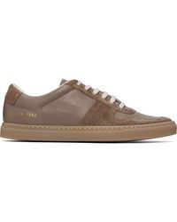 Common Projects - Taupe Bball Slim Gum Sole Sneakers - Lyst