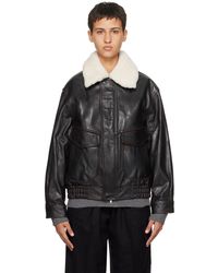 DUNST - Zip Leather Jacket - Lyst