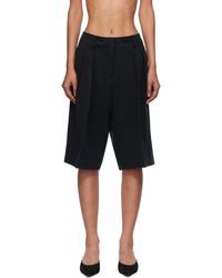 Frankie Shop - Bilbao Pleated Linen Bermuda Shorts - Lyst
