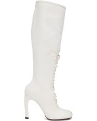 Dries Van Noten - White Lace-up Boots - Lyst