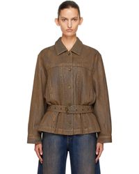 KNWLS - Oversized Gloss Coated Denim Jacket - Lyst
