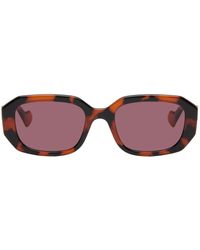 Gucci - Tortoiseshell Rectangular Sunglasses - Lyst