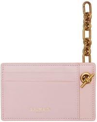 Balmain - Porte-Carte Pulse Rose À Chaine - Lyst
