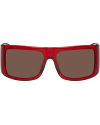 The Attico - Red Linda Farrow Edition Andre Sunglasses - Lyst