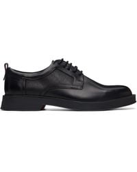 HUGO - Perforated Monograms Leather Derbys - Lyst