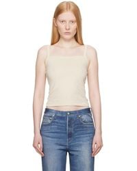 Rag & Bone - Off- 'The Slub Square Neck' Tank Top - Lyst