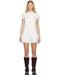 Levi's - Utility Short Denim Overalls - Lyst