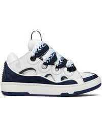 Lanvin - Curb Leather Sneakers - Lyst