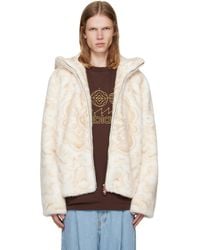 CASABLANCA - Zip Faux-Fur Hoodie - Lyst