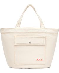 A.P.C. - Off- Jade Tote - Lyst