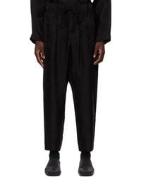 Uma Wang - Pantalon pigiama noir - Lyst