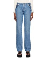 Coperni - Blue Open Hip Jeans - Lyst