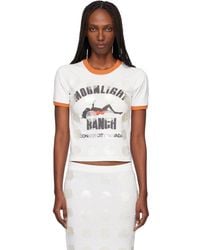 Conner Ives - Mother Of Pearl Paillette Ringer T- Shirt - Lyst