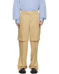 VTMNTS - Tan Laye Trousers - Lyst