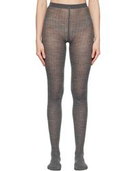 Jil Sander - Ribbed Wool Tights - Lyst